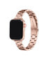 Фото #2 товара Sloan Skinny Rose Gold Plated Stainless Steel Alloy Link Band for Apple Watch, 42mm-44mm
