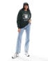 Фото #4 товара Stradivarius French Riviera slogan sweatshirt in green