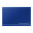 External Hard Drive Samsung Portable SSD T7 Blue 500 GB SSD