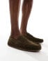 ASOS DESIGN driver loafers in khaki suede