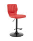 Фото #2 товара Bardot Adjustable Faux Leather Swivel Bar Stool