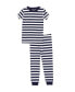 ფოტო #2 პროდუქტის Nautical Stripe Baby Boys and Girls 2-Piece Pajama Set