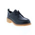 Фото #2 товара Clarks Eden Mid Lace 26161323 Womens Black Leather Block Heels Shoes 8.5