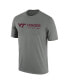 Фото #2 товара Men's Heather Gray Virginia Tech Hokies Team Legend Performance T-shirt