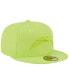 Фото #4 товара Men's Neon Green Los Angeles Chargers Color Pack Brights 59FIFTY Fitted Hat