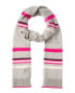 Фото #1 товара Hannah Rose Stripe Cashmere Scarf Women's Grey