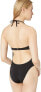 Фото #2 товара BCBGMAXAZRIA 177909 Womens One Piece Sweetheart Neckline Swimsuit Black Size 10