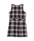 Little Girls School Uniform Plaid Jumper Top of Knee