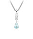 Фото #1 товара Romantic silver pendant with blue topaz SVLP0634SH8M300