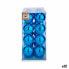 Set of Christmas balls Blue Plastic 8 x 9 x 8 cm (12 Units)