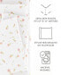 Soft Floral Double Brushed Patterned Sheet Set, California King