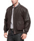 Men A-2 Distressed Leather Flight Bomber Jacket - Tall