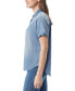 ფოტო #3 პროდუქტის Women's Demi Short-Sleeve Button Front Shirt