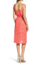 Фото #3 товара Ali & Jay 156498 Women's Polka Dot Midi Dress Scoop Neck Coral Sz. Small