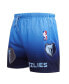 Фото #4 товара Men's Navy, Light Blue Memphis Grizzlies Ombre Mesh Shorts