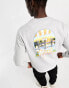 Puma poolside back print sweatshirt in grey