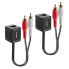 Фото #2 товара Lindy Stereo Audio Extender - Cat.5/6 100m 2x RCA - AV transmitter - 100 m - Black - Red - White