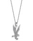 Фото #4 товара Men's Cubic Zirconia Eagle 24" Pendant Necklace