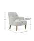Фото #8 товара Martha Stewart Jada 29.75" Wide Fabric Upholstered Accent Chair