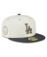 ფოტო #1 პროდუქტის Men's White, Charcoal Los Angeles Dodgers 1980 MLB All-Star Game Chrome 59FIFTY Fitted Hat