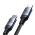 2w1 Kabel przewód Speedy Series USB-C - 2x USB-C 1.5m czarny