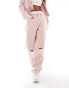 Фото #4 товара Liquor N Poker mid rise baggy fit jeans in pink acid with knee rip