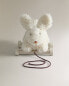 Children's soft toy rabbit with wheels