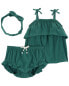 Фото #5 товара Baby 3-Piece Crinkle Jersey Outfit Set 6M