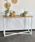 Фото #1 товара Tall Narrow White Steel Frame Sofa Table