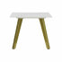 Вспомогательный стол DKD Home Decor Керамика Позолоченный Металл Белый современный (60 x 60 x 48 cm)