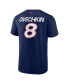 Фото #2 товара Men's Alexander Ovechkin Navy Washington Capitals Authentic Pro Prime Name and Number T-shirt
