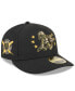 Фото #1 товара Men's Black Oakland Athletics 2024 Armed Forces Day Low Profile 59FIFTY Fitted Hat