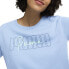 Фото #4 товара Puma Script Logo Crew Neck Short Sleeve T-Shirt Womens Blue Casual Tops 68222920