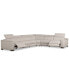 Фото #2 товара Nevio 157" 6-Pc. Fabric "L" Shaped Sectional Sofa, Created for Macy's