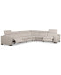 Nevio 157" 6-Pc. Fabric "L" Shaped Sectional Sofa, Created for Macy's