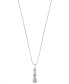 Фото #4 товара Sirena energy Diamond Three-Stone Pendant Necklace (1/4 ct. t.w.) in 14k Yellow or White Gold