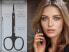 Cuticle Scissors Black with Tower Tip - Stainless Steel - Curved Cutting Surface
