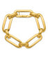 ფოტო #3 პროდუქტის 18k Yellow Gold Semi-solid Fancy Link Chain Bracelet