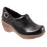 Softwalk Minna S2253-001 Womens Black Narrow Leather Clog Flats Shoes