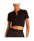Фото #1 товара Women's Short Sleeve Seamless Polo T-Shirt