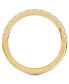 ფოტო #3 პროდუქტის Diamond French Pavé Wedding Band (1/2 ct. t.w.) in 14k White, Yellow or Rose Gold