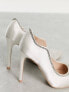 Be Mine Aditi embellished heeled shoes in ivory satin