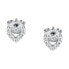 Фото #2 товара Shiny earrings with zircons Hearts Silver LPS01AWV11