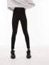 Фото #7 товара Topshop Petite basic ankle legging in black