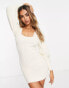 Miss Selfridge lash tunic in ivory