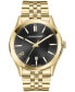 ფოტო #1 პროდუქტის Salvatore Men's Swiss Classic Gold Ion-Plated Stainless Steel Bracelet Watch 42mm