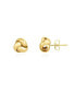 Фото #1 товара Polished Gold Knot Stud Earring