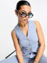 Фото #1 товара Aria Cove fitted waistcoat co-ord in blue