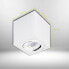 Фото #13 товара Потолочный спот INNOVATE LED, 35° поворотный потолочный светильник, современная подсветка IP20 GU10, плоский датчик, без ламп (2 штуки, серебряный квадрат)