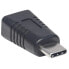 Фото #4 товара Manhattan USB-C to Mini-USB Adapter - Male to Female - 5 Gbps (USB 3.2 Gen1 aka USB 3.0) - SuperSpeed USB - Black - Lifetime Warranty - Polybag - USB C - USB Mini-B - Black